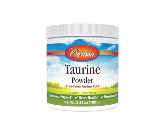 Витаминно-минеральный комплекс Carlson Таурин в порошке, Taurine, Amino Acid Powder, 100 гр (CL06945)