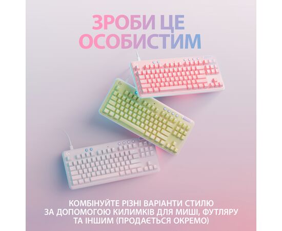Клавиатура Logitech G713 Aurora Gaming GX Red USB UA Off-White (920-010678), изображение 7 Клавиатура Logitech G713 Aurora Gaming GX Red USB UA Off-White (920-010678), изображение 7