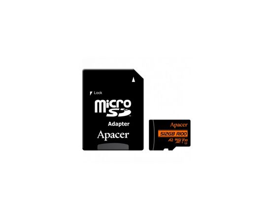 Карта памяти Apacer 512GB microSD class 10 UHS-I U3 (AP512GMCSX10U8-R)