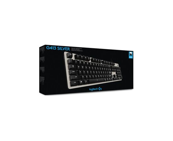 Клавиатура Logitech G413 Mechanical Gaming Romer-G tactile USB UA Silver (920-008476), изображение 6 Клавиатура Logitech G413 Mechanical Gaming Romer-G tactile USB UA Silver (920-008476), изображение 6