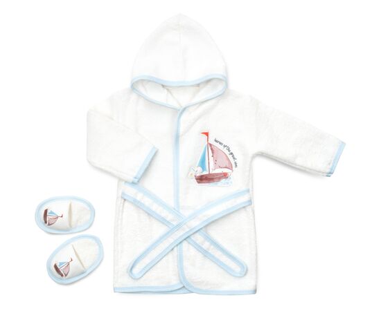 Дитячий халат Bibaby махровий (66312-86B-cream)