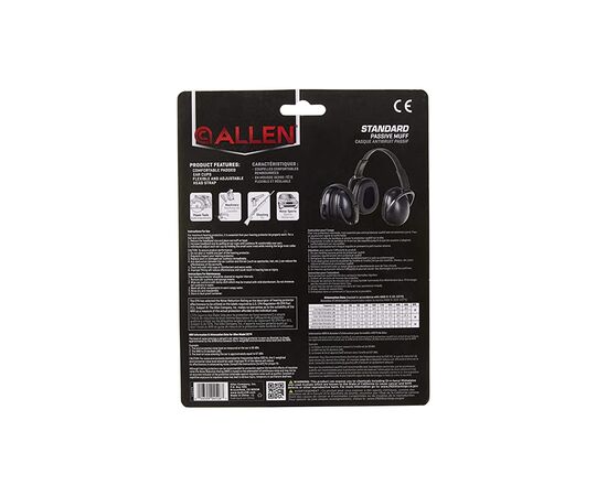 Наушники для стрельбы Allen Standard Passive Black (2274), изображение 6 Наушники для стрельбы Allen Standard Passive Black (2274), изображение 6