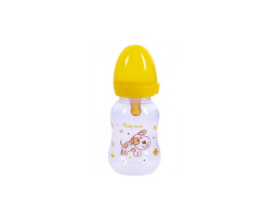 Пляшечка для годування Baby Team з латексною соскою Собачка, 125 мл (1300_собачка)