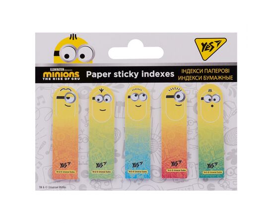 Стикер-закладка Yes Minions 50x15мм, 5x20 шт (170281)