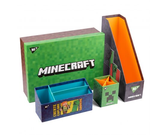 Настольный набор Yes Minecraft картонный, 4 предмета (450108)