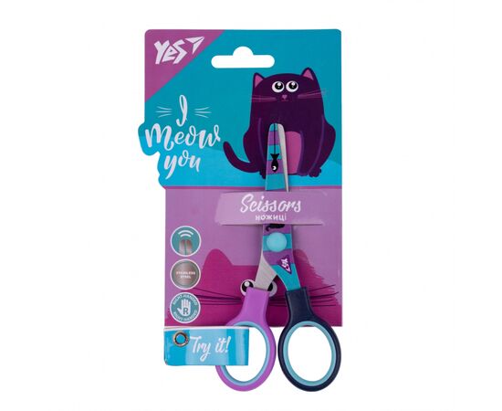 Ножницы Yes Kittycon 13см, с принтом на лезвии (480412)
