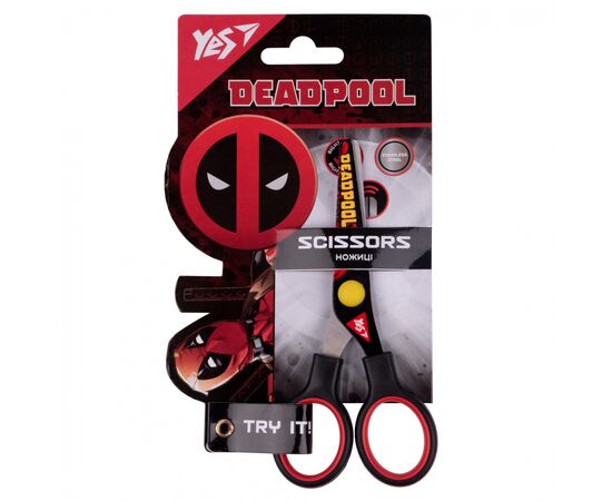 Ножиці Yes Marvel.Dedpool 13см, з принтом на лезі (480417)