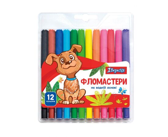 Фломастеры 1 вересня Zoo Land, 12 цветов (650457)
