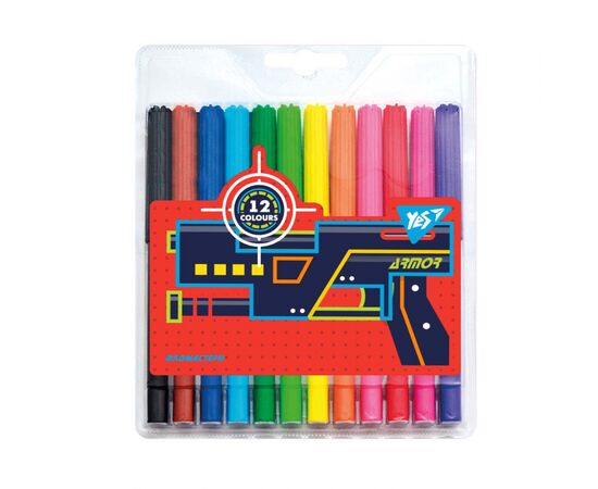 Фломастери Yes Blaster, 12 кольорів (650479)