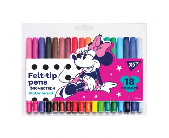Фломастери Yes Minnie Mouse, 18 кольорів (650493)