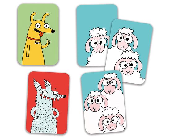 Настольная игра Djeco Собери барашков (Swip' Sheep) (DJ05145), изображение 4 Настольная игра Djeco Собери барашков (Swip' Sheep) (DJ05145), изображение 4