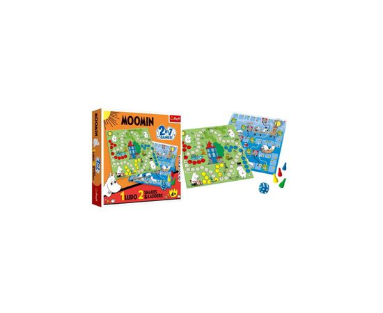 Настольная игра Trefl Лудо 2 в 1. Муми-тролли (Ludo 2 in 1: Moomin) (02208), изображение 2 Настольная игра Trefl Лудо 2 в 1. Муми-тролли (Ludo 2 in 1: Moomin) (02208), изображение 2