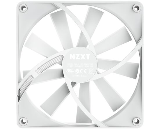 Кулер для корпуса NZXT F140Q Single (White) (RF-Q14SF-W1), изображение 4 Кулер для корпуса NZXT F140Q Single (White) (RF-Q14SF-W1), изображение 4