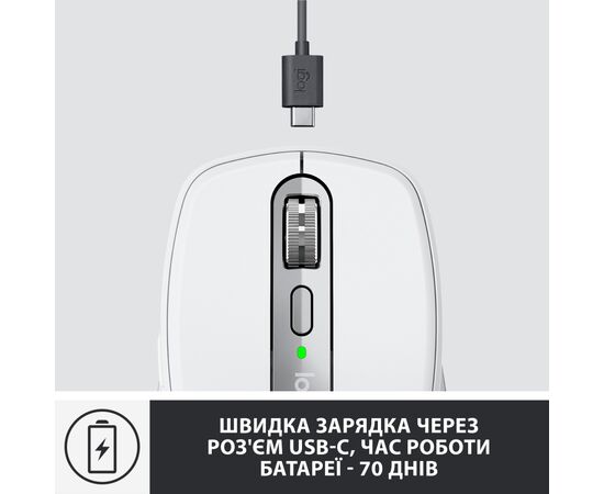 Мышка Logitech MX Anywhere 3 Performance for Business Wireless Pale Grey (910-006216), изображение 5 Мышка Logitech MX Anywhere 3 Performance for Business Wireless Pale Grey (910-006216), изображение 5