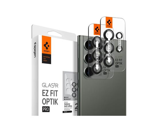 Стекло защитное Spigen Camera Samsung Galaxy S23 Ultra Glas.tR EZ Fit (AGL05950)