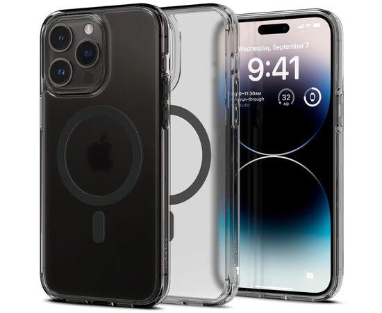 Чехол для моб. телефона Spigen Apple iPhone 14 Pro Max Ultra Hybrid MagFit, Frost Black (ACS05582), изображение 6