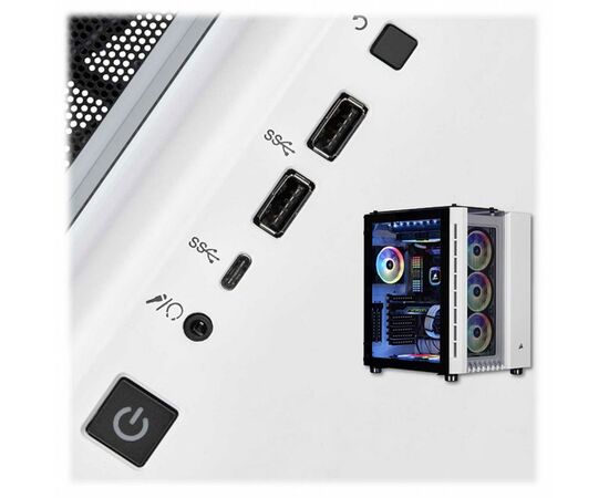 Корпус Corsair Crystal 680X RGB White (CC-9011169-WW), изображение 5 Корпус Corsair Crystal 680X RGB White (CC-9011169-WW), изображение 5