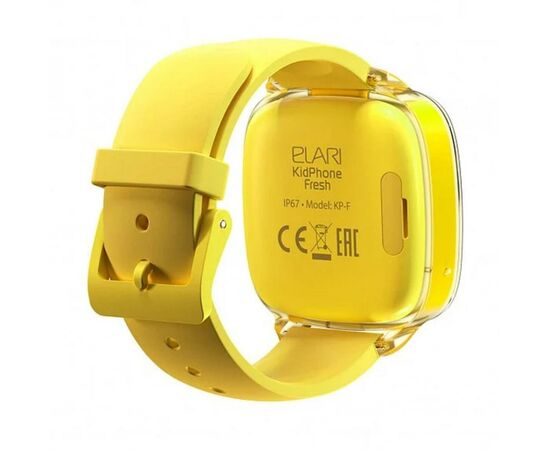 Смарт-часы Elari KidPhone Fresh Yellow с GPS-трекером (KP-F/Yellow), изображение 3 Смарт-часы Elari KidPhone Fresh Yellow с GPS-трекером (KP-F/Yellow), изображение 3