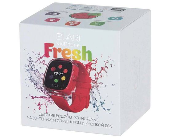 Смарт-часы Elari KidPhone Fresh Red с GPS-трекером (KP-F/Red), изображение 7 Смарт-часы Elari KidPhone Fresh Red с GPS-трекером (KP-F/Red), изображение 7