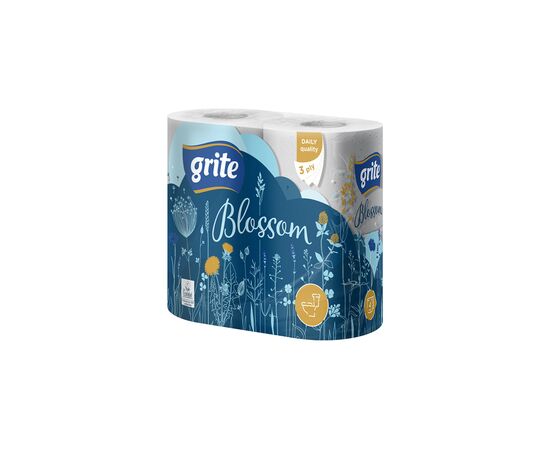 Туалетний папір Grite Blossom 3 шари 4 рулони (4770023348736)
