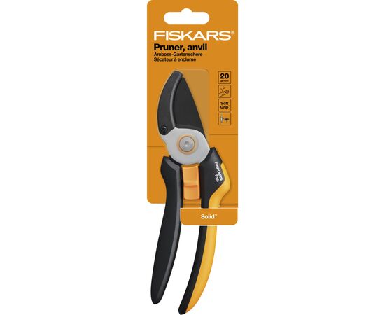 Секатор Fiskars Solid L P361, 26.5 см, 187гр (1057165), изображение 3 Секатор Fiskars Solid L P361, 26.5 см, 187гр (1057165), изображение 3
