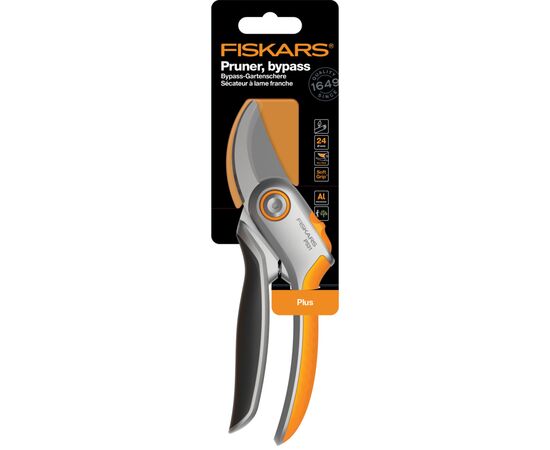 Секатор Fiskars Plus P531, 27.1 см, 269гр (1057168), изображение 6 Секатор Fiskars Plus P531, 27.1 см, 269гр (1057168), изображение 6