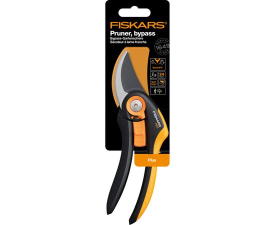 Секатор Fiskars Plus SmartFit P541, 26.5см, 194г (1057169), изображение 8 Секатор Fiskars Plus SmartFit P541, 26.5см, 194г (1057169), изображение 8