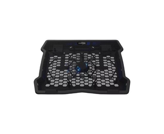 Подставка для ноутбука Canyon NS02, 10-15.6 laptop, single fan with 2x2.0 USB hub (CNE-HNS02)