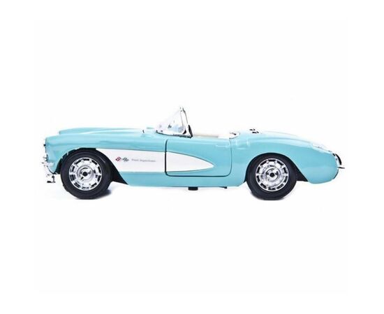 Машина Maisto Chevrolet Corvette 1957 блакитний (1:24) (31275 lt. blue), зображення 2 Машина Maisto Chevrolet Corvette 1957 блакитний (1:24) (31275 lt. blue), зображення 2