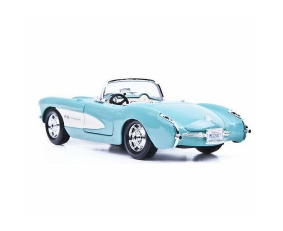 Машина Maisto Chevrolet Corvette голубой 1957 (1:24) (31275 lt. blue)