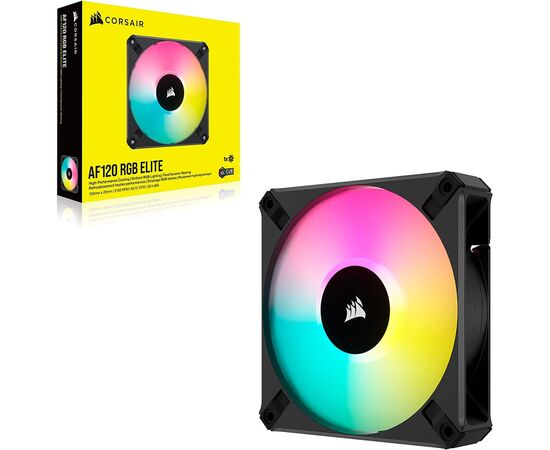 Кулер для корпуса Corsair AF120 RGB Elite (CO-9050153-WW), изображение 2 Кулер для корпуса Corsair AF120 RGB Elite (CO-9050153-WW), изображение 2