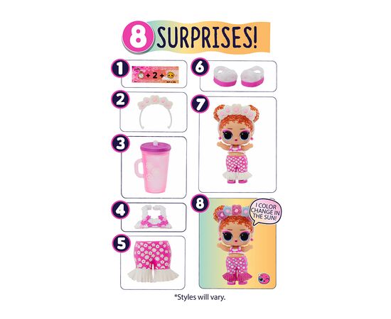 Кукла L.O.L. Surprise! Солнечное превращение (589396), изображение 6 Кукла L.O.L. Surprise! Солнечное превращение (589396), изображение 6