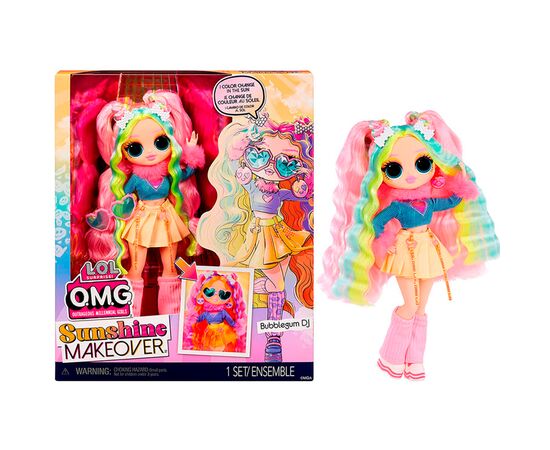 Кукла L.O.L. Surprise! серии O.M.G. Sunshine Makeover - DJ Баблгам (589426)