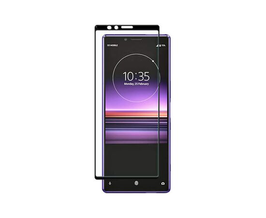 Стекло защитное PowerPlant Full screen Sony Xperia 1 (Xperia XZ4), Black (GL607020)