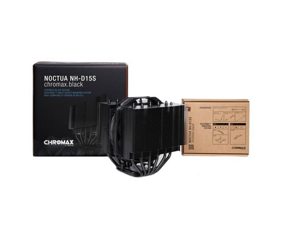 Кулер до процесора Noctua NH-D15S CHROMAX.BLACK, зображення 3 Кулер до процесора Noctua NH-D15S CHROMAX.BLACK, зображення 3