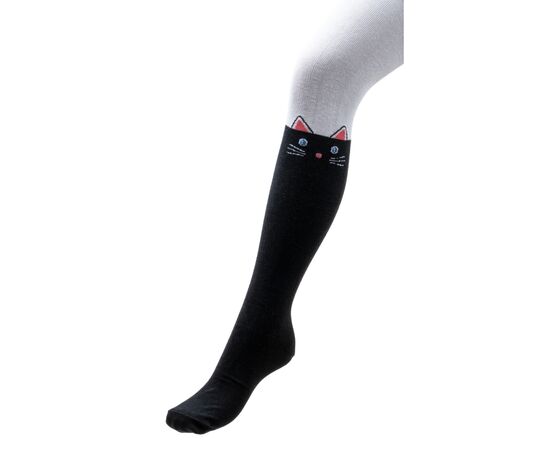 Колготки UCS Socks з котиками (M0C0301-1196-11G-whiteblack)