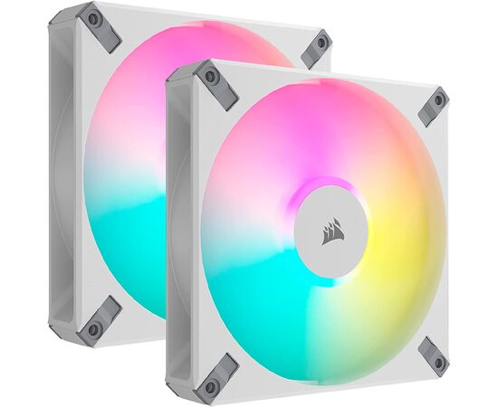 Кулер для корпуса Corsair AF140 RGB Elite White Dual Pack (CO-9050160-WW)