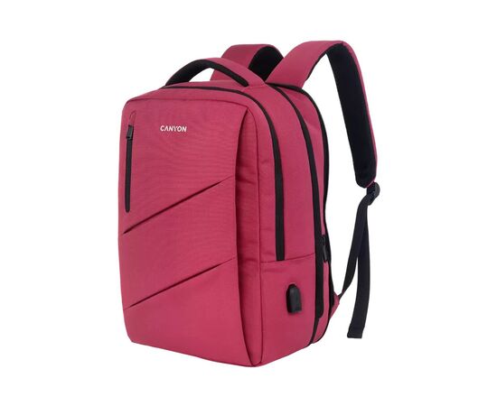 Рюкзак для ноутбука Canyon 15.6" BPE-5 Urban, USB, 12-18L, Red (CNS-BPE5BD1), зображення 2