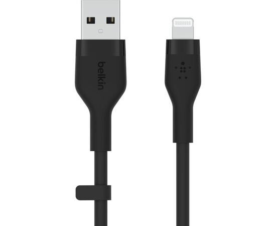 Дата кабель USB 2.0 AM to Lightning 3.0m black Belkin (CAA008BT3MBK), изображение 2 Дата кабель USB 2.0 AM to Lightning 3.0m black Belkin (CAA008BT3MBK), изображение 2