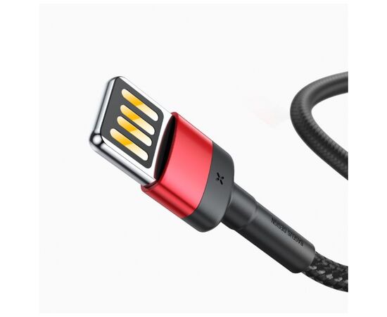 Дата кабель USB 2.0 AM to Lightning 1.0m Cafule Special Edition 2.4A Black-Red Baseus (CALKLF-G91), изображение 2 Дата кабель USB 2.0 AM to Lightning 1.0m Cafule Special Edition 2.4A Black-Red Baseus (CALKLF-G91), изображение 2