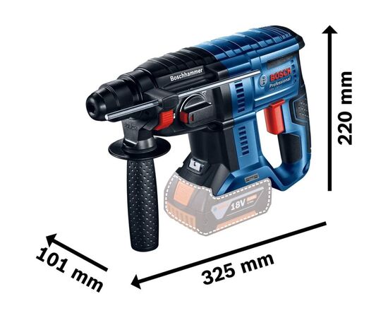 Набор электроинструментов Bosch электрических GBH 180-LI+GSR 180-LI в кейсе+2xGBA 18V 4.0Ah+GAL 18V-40 (0.615.990.M31), изображение 10 Набор электроинструментов Bosch электрических GBH 180-LI+GSR 180-LI в кейсе+2xGBA 18V 4.0Ah+GAL 18V-40 (0.615.990.M31), изображение 10