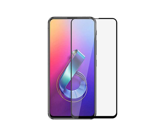 Стекло защитное PowerPlant Full screen Asus Zenfone 6 (2019), Black (GL606955)