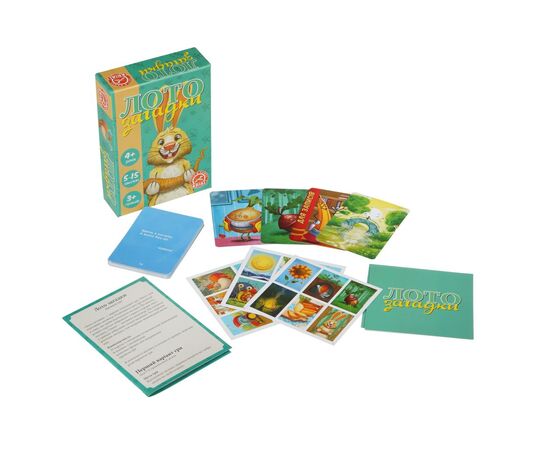 Настольная игра Arial Лото загадки (91155), изображение 2 Настольная игра Arial Лото загадки (91155), изображение 2