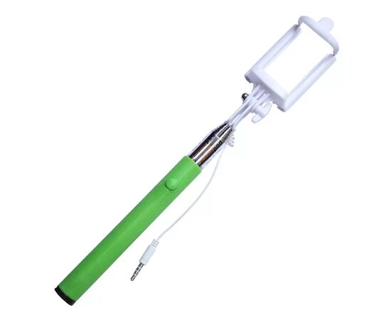 Монопод для селфі Grand-X Classic з кабелем U-кріплення 235-1005мм Green (MPGJ3UG)