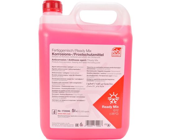 Антифриз Febi G12 5л красный-35°C (172006FE)