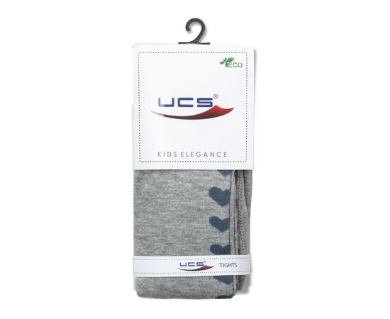 Колготки UCS Socks с сердечками (M0C0301-1443-13G-gray), изображение 2 Колготки UCS Socks с сердечками (M0C0301-1443-13G-gray), изображение 2