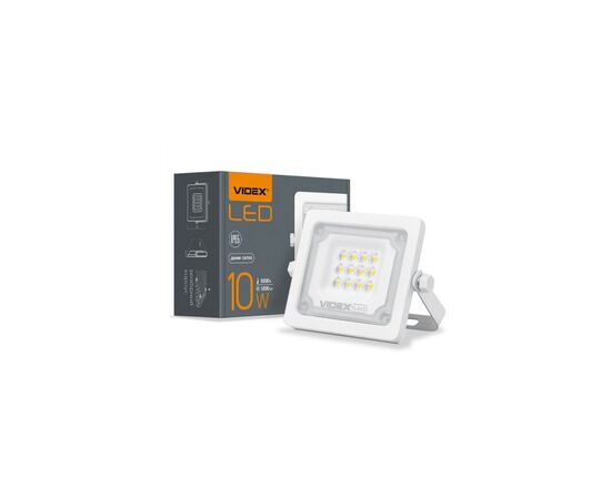 Прожектор Videx LED F2e 10W 900Lm 5000K 220V (VLE-F2e-105W), изображение 4 Прожектор Videx LED F2e 10W 900Lm 5000K 220V (VLE-F2e-105W), изображение 4