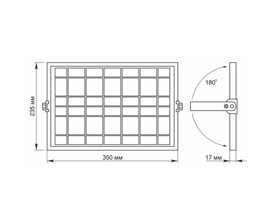 Прожектор Videx LED 1000LM 5000K 3.2V (VL-FSO2-505), изображение 7 Прожектор Videx LED 1000LM 5000K 3.2V (VL-FSO2-505), изображение 7