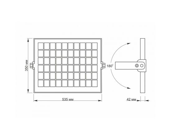 Прожектор Videx LED 30W 5000K (VL-FSO-1005), изображение 5 Прожектор Videx LED 30W 5000K (VL-FSO-1005), изображение 5