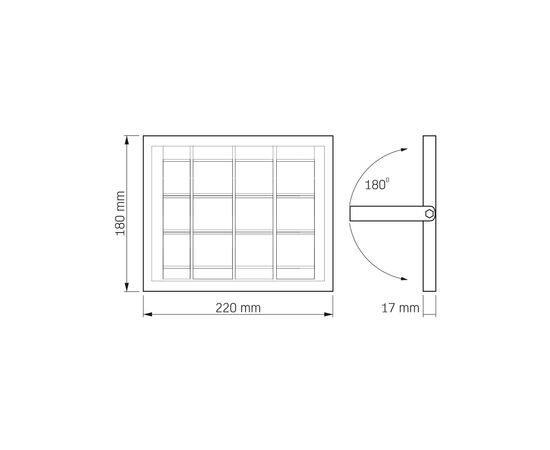 Прожектор Videx LED 500Lm 5000K (VLE-FSO3-205), изображение 8 Прожектор Videx LED 500Lm 5000K (VLE-FSO3-205), изображение 8